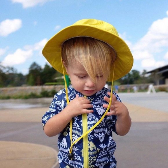 Boy’s Short Sleeve Rash Guard Set – “Fish Boy” - Picture 2 of 3